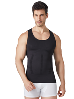 Débardeur de compression amincissant pour homme, gaine sculptante ventre plat, respirant, écologique, sans couture, personnalisable