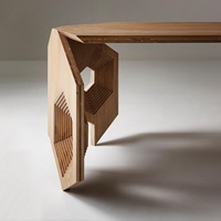 Tables de salle à manger en bois massif modernes et luxueuses, ensembles de tables de cuisine en bois