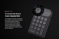 Clavier ergonomique Huion à une main, combinaison de touches personnalisables, mini-clavier K20