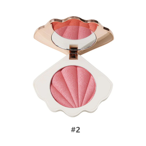 Private Label Rouge Makeup Contour Palette Face Glitter <strong>Aesthetic</strong> Shell Organic Pressed Highlighter <strong>Blush</strong> - Product Image 4