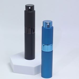 Top Quality Stock 5ml 8m 10ml Aluminum Matt Black Twist up Refill Pocket Portable Sprayer <b>Perfume</b> <b>Atomizer</b> Bottle - Product Image 4