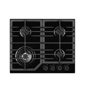 60cm Tempered Glass Built in gas hob gas control safety Device Optional