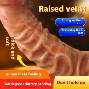 Grote Dildo Simulatie Zachte Phallus Volwassen Erotische Vrouw Duwen Grote Dildo 'S Volwassen Erotische Penis Generatie Seks - Product Image 4