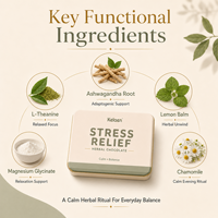 Barre de cacao fonctionnelle apaisante au magnésium et à la L-théanine à base de plantes pour le soulagement du stress – Collation bien-être quotidienne pour l'équilibre et la détente