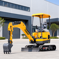 Mini-excavatrice à vendre, 2 tonnes, moteur Kubota, excavatrice compacte sur chenilles, TOROS CE