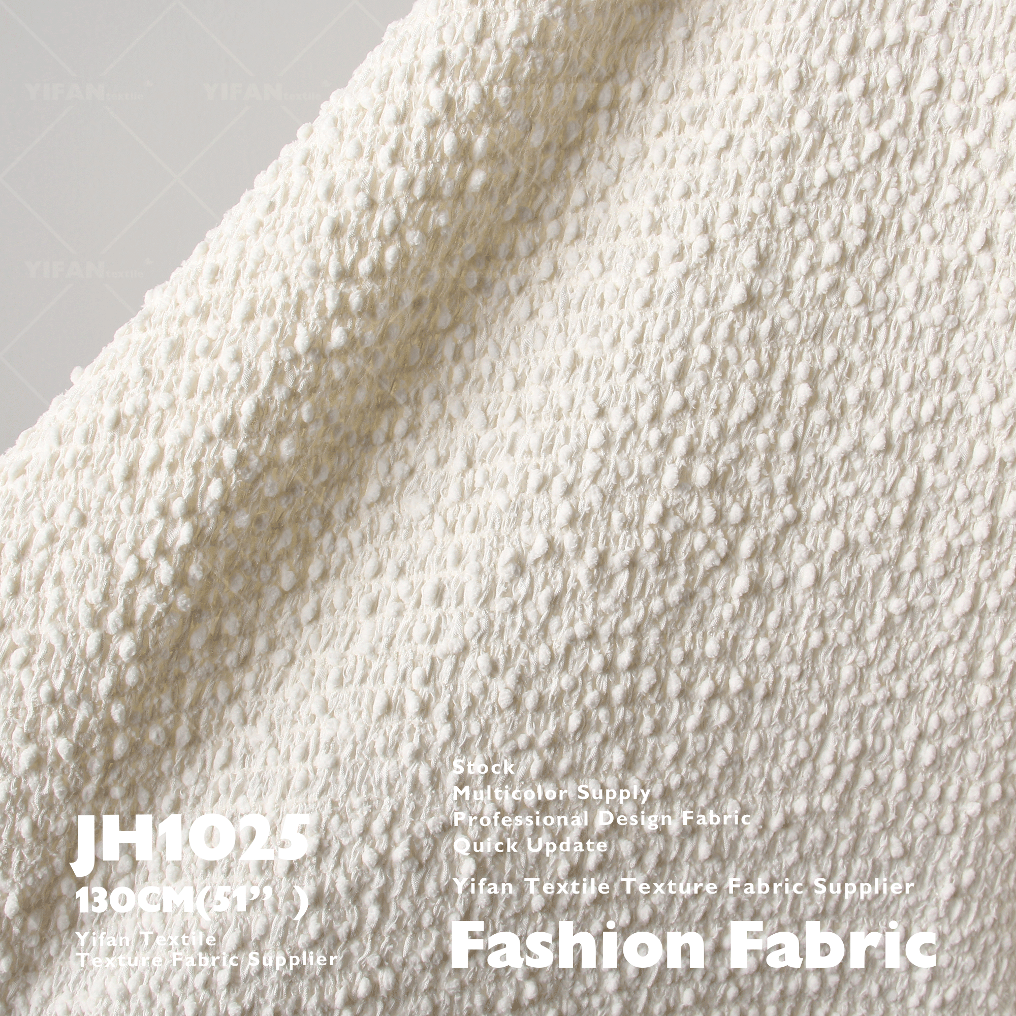 Multicolor Fashion Three-dimensional Particle Jacquard Hook Embroidery Fabric for Clothing Skirt Home Textile Sofa