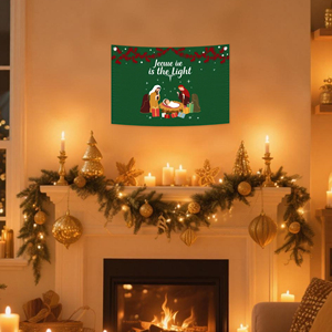 Advent vải cờ 1.6x2.5 feet trống vải tùy chỉnh vải cờ truyền nhiệt in ấn - Product Image 2