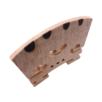 2pcs Violin Bridge 4/4 Full Size Fine Grade Maple Violin Parts Music Instrument Replacement with G-D-A-E String U-Groove