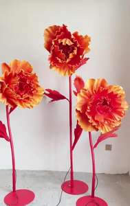 Apertura y cierre automático personalizado, flor gigante, fiesta, boda, decoración hecha a mano, EVA, proveedor de flores gigantes, venta al por mayor - Product Image 3