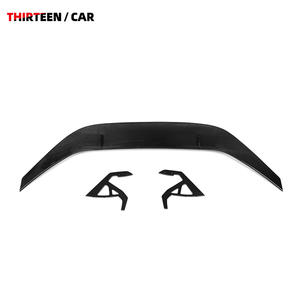 สปอยเลอร์หลังคาร์บอนไฟเบอร์แบบแห้ง รุ่น AD V1 สไตล์ Swan Neck สำหรับรถยนต์ BMW G80 M3 G82 M4 Competition ปี 2021+ พร้อม Splitter ปีกหลัง - Product Image 2