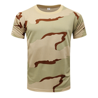 Uniforme grenouille camouflage pour homme T Shirt en maille à manches courtes Uniformes de vêtements tactiques Chemise d'entraînement en coton zippé