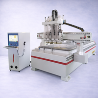 Router CNC de 4 cabezales y múltiples husillos 1325 para corte de madera, procesamiento de MDF, contrachapado y acrílico