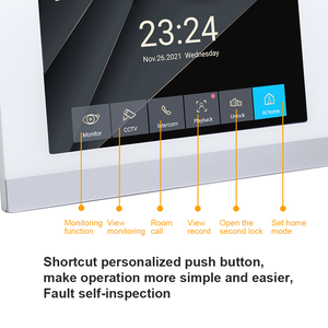 泰什图亚可视对讲门铃<span class=keywords><strong>4</strong></span>有线，带7英寸屏幕监视器射频识别解锁摄像头门铃夜视家庭对讲 - Product Image 4