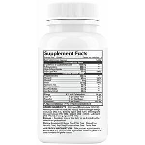 BioFlex Integratore Antiossidante Glutatione 1000mg, 60 Compresse/Flacone, Anti-Invecchiamento e Idratazione della Pelle, Produzione Cinese - Product Image 6