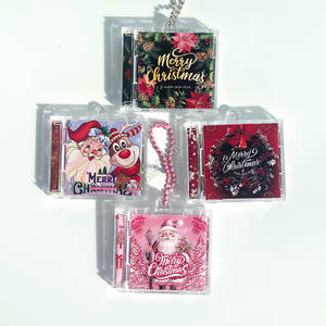 卸売アクリルCDキーホルダーkpopDIYタグカスタムキーリング音楽キーホルダーケースカスタムパーソナライズCDミニNFCアルバムキーホルダー - Product Image 3