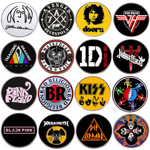 Spille smaltate <span class=keywords><strong>KISS</strong></span> Band, spilla in metallo a tema musica <span class=keywords><strong>rock</strong></span>, gioielli alla moda, accessorio per vestiti, cappelli, zaini, regali - Product Image 2