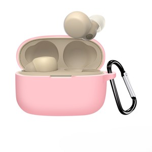 Étui pour écouteurs en silicone de couleur pure de haute qualité à la mode en gros pour <span class=keywords><strong>Sony</strong></span> <span class=keywords><strong>LinkBuds</strong></span> S/LS900N avec crochet - Product Image 5