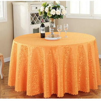 Nappe personnalisable en polyester jacquard au crochet à motif floral de style européen pour la maison, l'hôtel, les banquets de mariage, les restaurants, anti-poussière