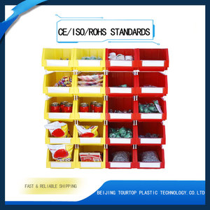 กล่องเก็บอะไหล่เครื่องมือ ชั้นวางพลาสติก กล่องพลาสติกแบบซ้อนได้ ชั้นวางแบบแขวน กล่องใส่ชิ้นส่วนขนาดเล็ก - Product Image 3