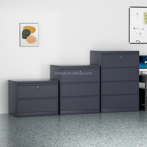 Meuble de rangement horizontal moderne à 4 tiroirs en métal, réglable pour la maison, le bureau, l'école, la chambre, le salon et l'utilisation en supermarché - Product Image 6