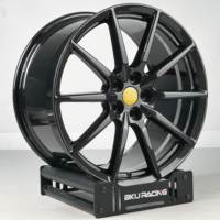 Bku serat karbon untuk Ferrari 458 488 SF90 296 GTB Roma Spider 5x114.3 roda tempa 19 20 21 inci pelek Aloi ringan mewah