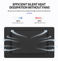 15,6 pulgadas RK3288 Android Tablet Pc todo en una tableta industrial de montaje en pared Android Tablet