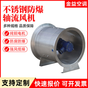 Ventilador axial a prueba de explosiones de acero inoxidable para ventilación industrial - Product Image 4
