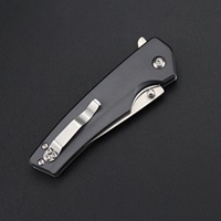 Couteau de poche de haute dureté, couteau pliant EDC pour hommes couteau de boîte tranchant pour la survie en plein air Camping randonnée pêche poignée en aluminium