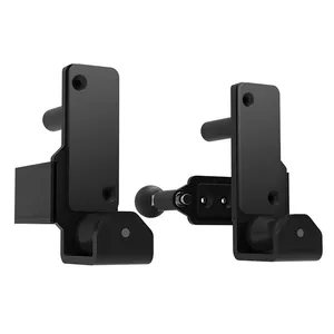 J HOOK Barbell Hooks Adjustable Interval Shaft with Rollers Squat Bench Press Barbell Bracket Protective Frame