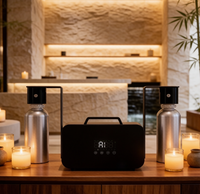 Diffuseur de parfum intelligent double bouteille pour climatisation, machine à huiles essentielles sans eau, affichage numérique pour hall d'hôtel et bureau
