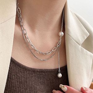 สร้อยคอไข่มุกสองชั้นเงินแท้ S925 เกรด AAA สำหรับผู้หญิง สวมใส่ได้ทุกวัน - Product Image 5