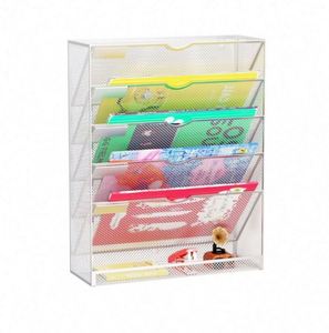 Metal Crafts Stackable 5 Tier Desktops Document <b>Tray</b> Holder Mesh <b>File</b> <b>Trays</b> Iron Wire for School Office Supplies - Product Image 5