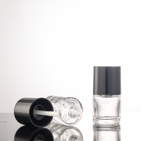 5ml 10ml verre brillant à lèvres conteneur vide huile à lèvres Lipgloss Tubes emballage noir brillant à lèvres Tubes épais applicateur