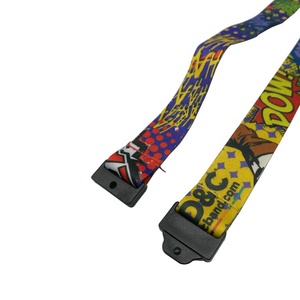 Thấp Moq Tùy Chỉnh In Trống Thăng Hoa Cổ Dây Đeo ID Huy Hiệu Chủ Thẻ Dây Buộc Với Logo Tùy Chỉnh <span class=keywords><strong>Polyester</strong></span> Dây Buộc - Product Image 5