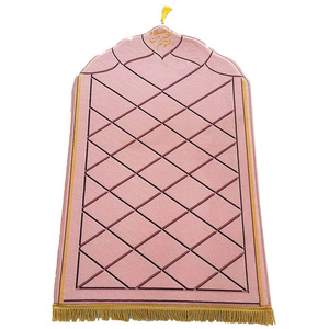 Prayer Rug uses polyester material to create a smooth <b>light</b> surface that supports calm prayer moments at home or while traveling - Product Image 4