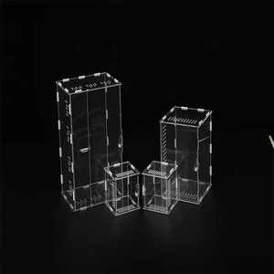 Recinto de reptiles de acrílico transparente Terrario Mini <span class=keywords><strong>jaula</strong></span> de alimentación de reptiles <span class=keywords><strong>para</strong></span> camaleón Rana lagarto Gecko - Product Image 6