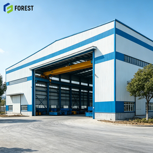 Edificio de taller de acero modular con grúa, estructura galvanizada, integrado, antisísmico, moderno, para aviación, planta minera, prefabricado avanzado - Product Image 1