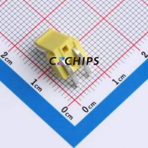 XY-VH3.96-2A21-YT Wire-to-Board Pin Header Bent Lead Through Hole,P=3.96mm Connector 1x2P 3.96mm Right Angle Insert VH - Product Image 2