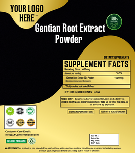 Polvo de extracto de hierbas de grado alimenticio de alta calidad directo del fabricante indio planta Raíz de genciana Extracto de raíz de genciana - Product Image 2