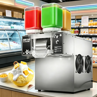 Machine à glace pilée commerciale électrique en acier inoxydable 120-150 kg/24h, machine à neige de lait, machine à glace en flocons, machine à Bingsu