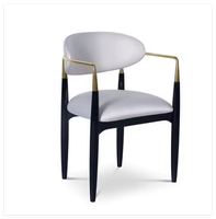 Chaise de salle à manger en acier inoxydable de luxe, fauteuil rembourré en velours, chaise de coiffeuse pour restaurant, meubles italiens, Chine