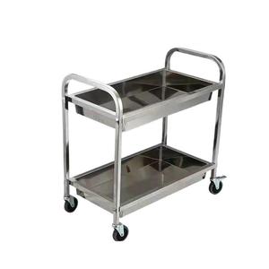 लॉक करने योग्य पहियों और ट्रे के साथ अपना खुद का स्टेनलेस स्टील रेस्तरां वितरण कार्ट बनाएं - Product Image 3