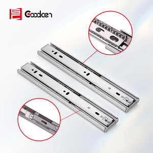Goodcen 304/201 thép không gỉ bệnh viện đóng êm đồ nội thất <span class=keywords><strong>45mm</strong></span> chiều rộng ba phần đệm trượt đường sắt ngăn kéo trượt - Product Image 4