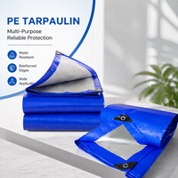 Bâche en tissu plastique PE personnalisée, imperméable, tissée, pour l'agriculture, la logistique, les applications de couverture extérieure