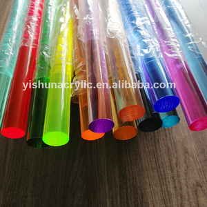 Yishun Factory Wholesale High <strong>Translucent</strong> LED Lighting Color PMMA Plastic Round Acrylic Colorful <strong>Rod</strong>