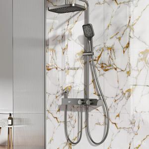 Adesivo Murale in PVC Effetto Marmo Dorato Stile Moderno Impermeabile e Antimacchia Autoadesivo <span class=keywords><strong>per</strong></span> Decorazione <span class=keywords><strong>Casa</strong></span> - Product Image 3