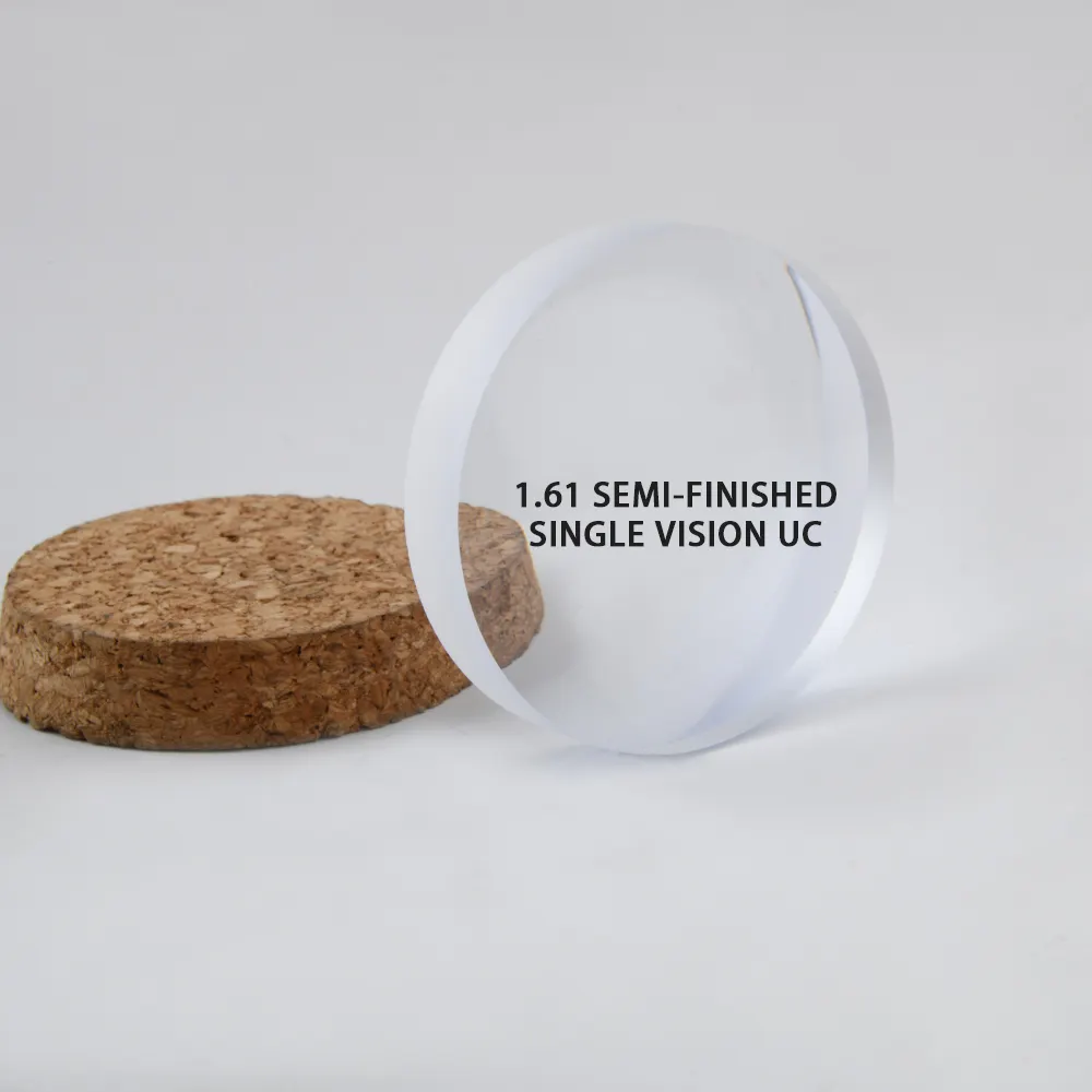 Semi Finished blanks uncoated Lenses SF 1.61 single vision blanks UC HMC HC Optical Lens