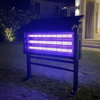 Lampe solaire anti-moustiques étanche IP65 pour l'extérieur, pour la maison, la ferme, le jardin et le camping, attrape-moustiques et insectes électrique
