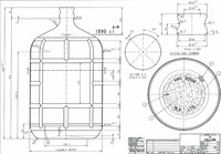 Haute qualité1 gallon 3 gallon 5 gallon eau fruits vin maison brassage verre bonbon grande taille bouteilles d'eau en verre