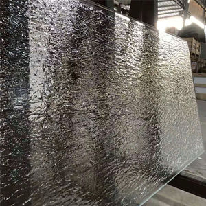 Panneau <span class=keywords><strong>en</strong></span> verre trempé décoratif à motif de fissures de glace, fusionné à chaud, pour mur de fond de télévision, salon, décoration intérieure - Product Image 3